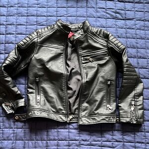 Guess Kids Black Moto Jacket